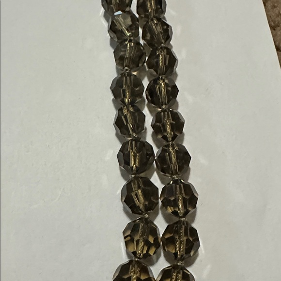 Heidi Daus Gold and Brown Beaded Necklace - Picture 3 of 4